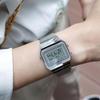 Casio Серия YOUTH - Металл Маленький Квадратный Ретро Модный Тренд Простой Классический Маленький Квадрат Кварцевый Механизм Стальной Браслет Японский и A700WM-7A