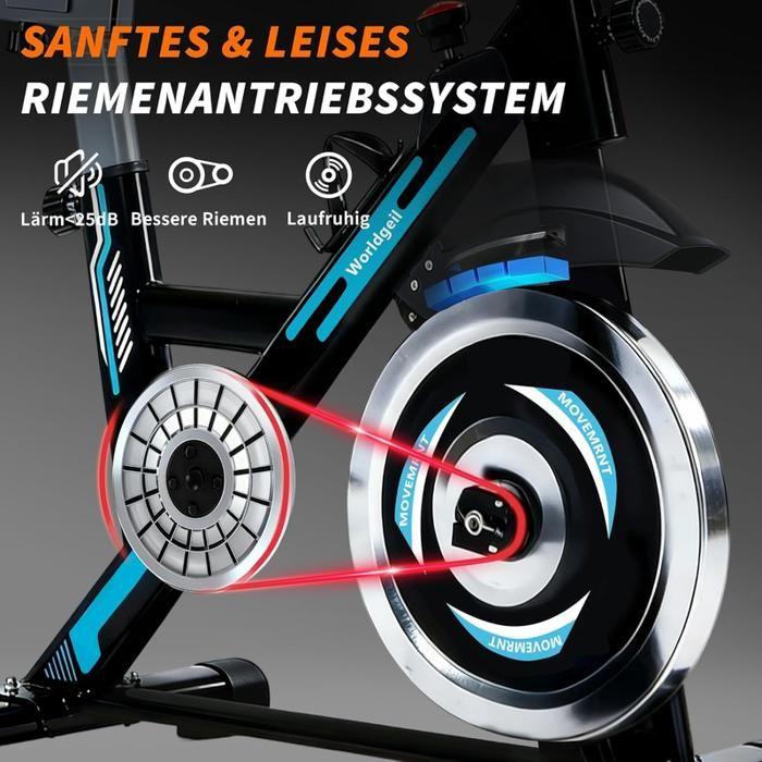 Vélo d'appartement - NETTLIFE - Modèle standard - Résistance magnétique - Écran LCD - Support tablette