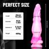 Color Silicone Dildo Liquid Multi-layer Color Transparent Crystal Simulation Penis Adult Products
