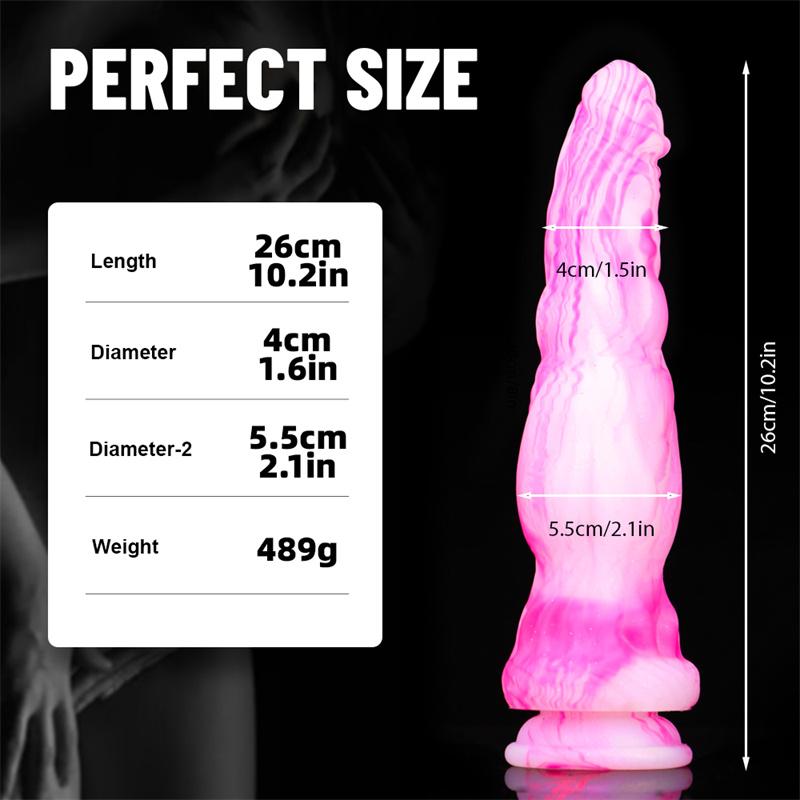 Color Silicone Dildo Liquid Multi-layer Color Transparent Crystal Simulation Penis Adult Products