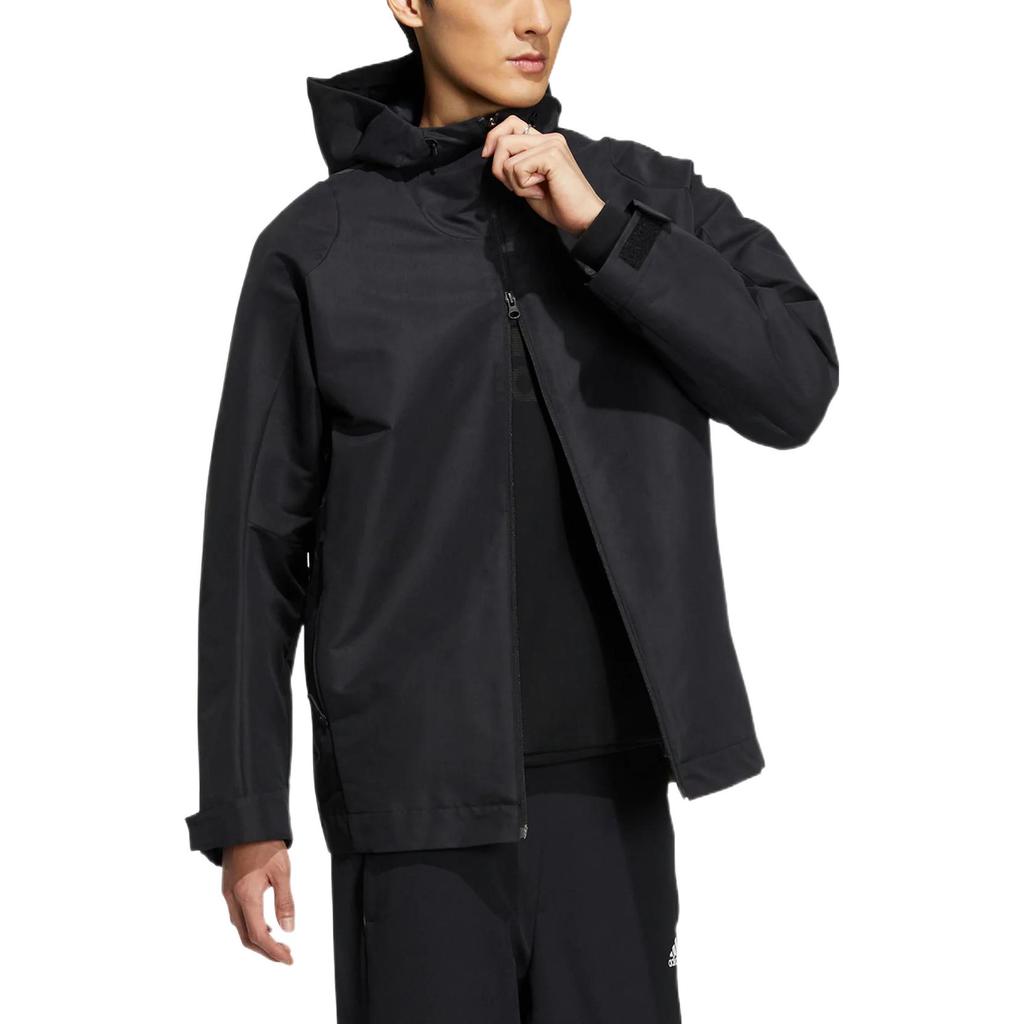 adidas Куртки Мужские Черные С капюшоном Умеренные Другое HY5829