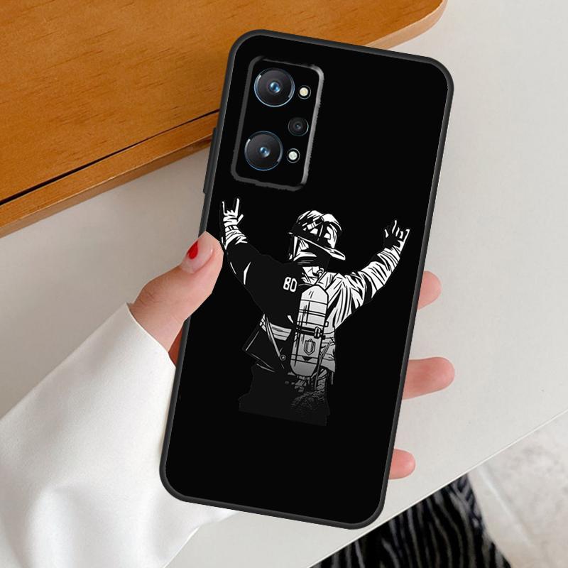 Firefighter Heroes Fireman For Realme C67 C55 C53 C51 C35 C33 C31 C30 C25s C21Y GT Neo 6 GT5 9 10 11 12 Pro Plus Case