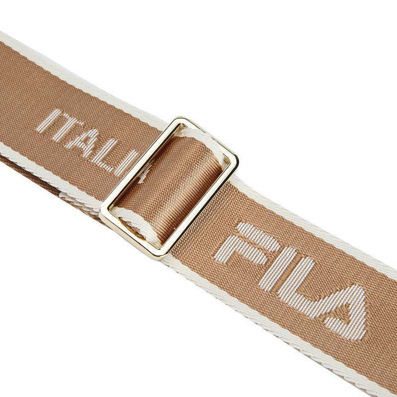 Fila Белая Классическая Повседневная Для Поездок Универсальная Сумка-Тоут из Синтетической Кожи ПВХ Женские сумки Овсяный F53W623161FBG