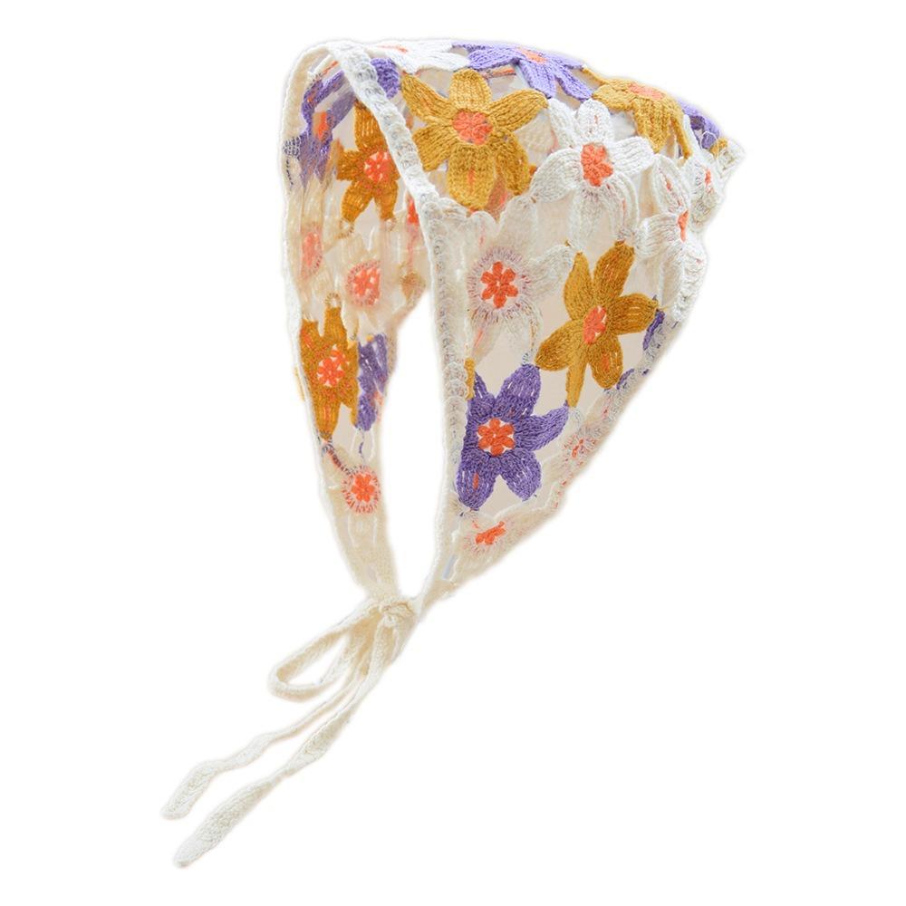 Triangle Scarves Knitted Headscarves Hair Accessories Rustic Style Hair Bands Summer Women's Bags Headwear Travel Headbands