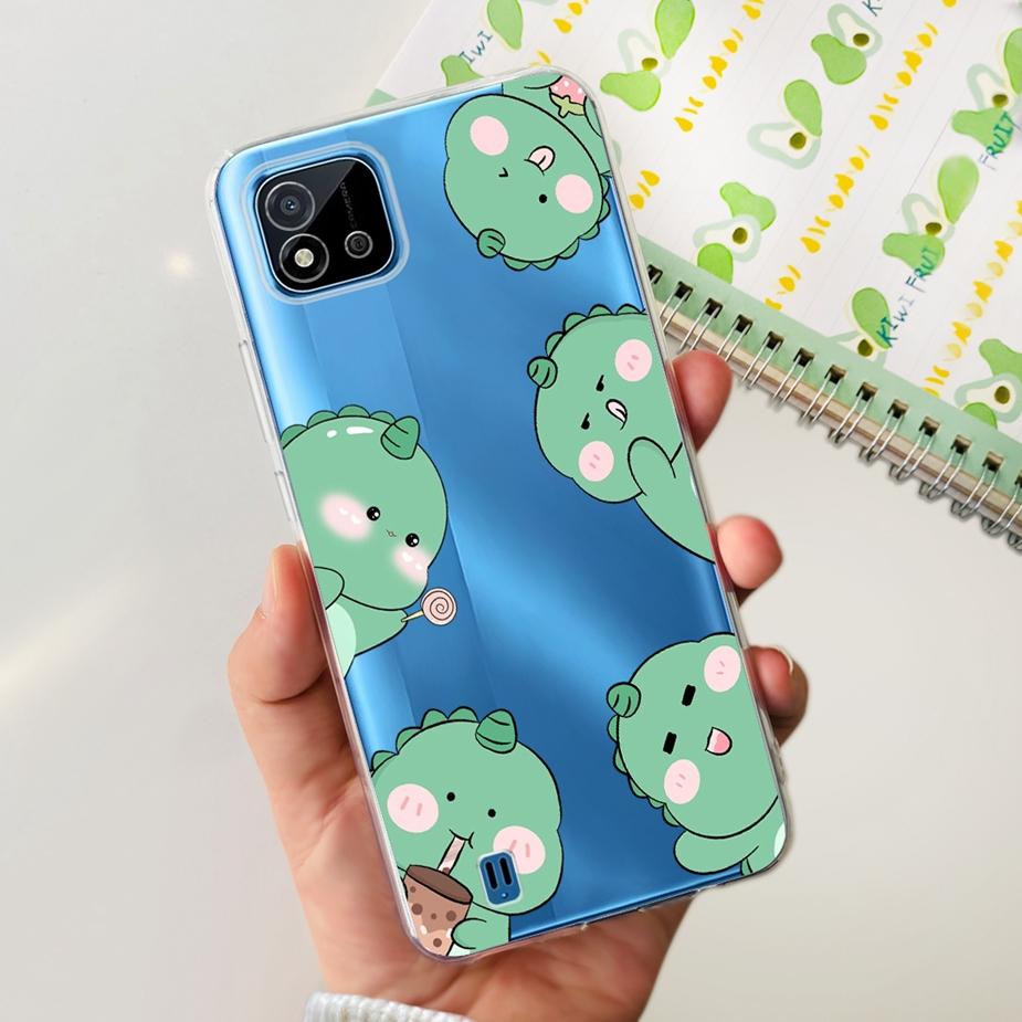 For Realme C11 2021 Case Cute Dinosaur Astronaurt Cover Soft Silicone Phone Case For Realme C11 2020 RealmeC11 2021 Fundas Coque