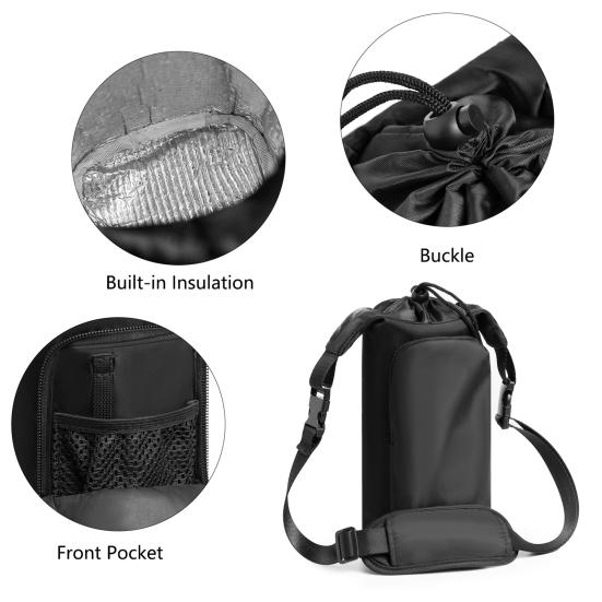 Сумка для переноски бутылки с водой с карманом для телефона 32/40 унций универсальная бутылка для воды