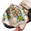 Summer Flower Simple Simulation Silk Printing Scarf 70Cm Square Scarf High Sense Versatile Professional Scarf Silk Scarf