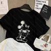 Cartoon Printed Short Sleeve TShirt Loose Fashion Simple Versatile Casual Crew Neck Skinny OversizeTop Women