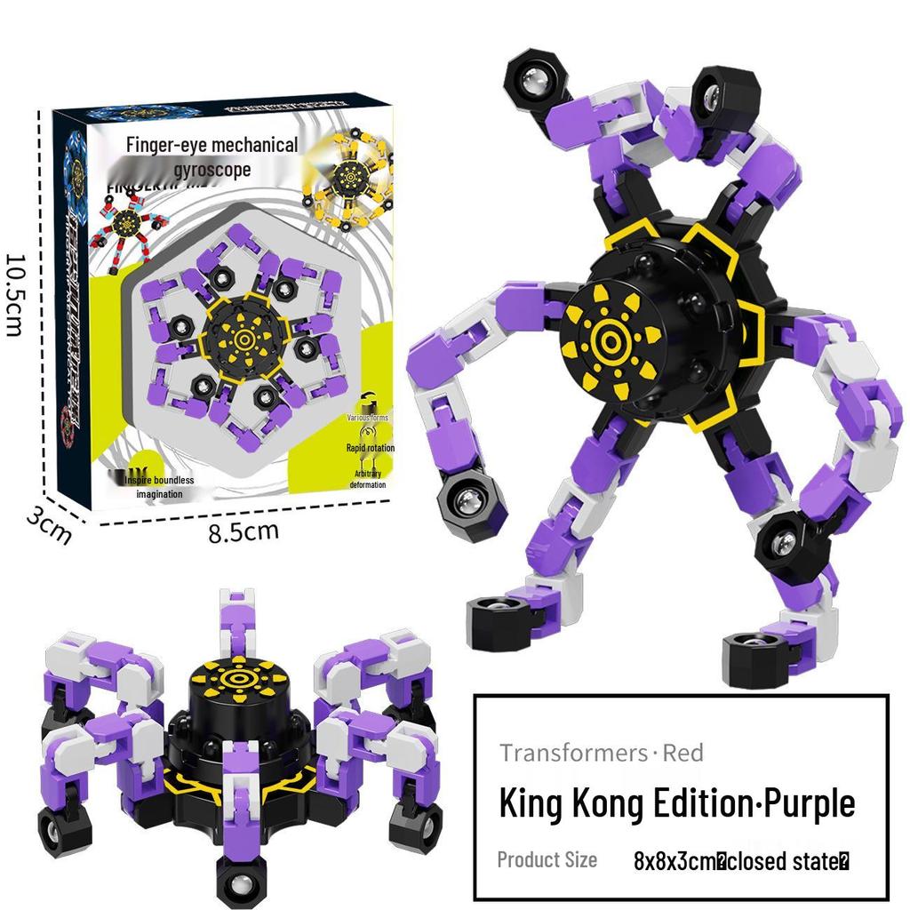 Деформируемая светящаяся игрушка-гироскоп: Образовательный механический фиджет для детей