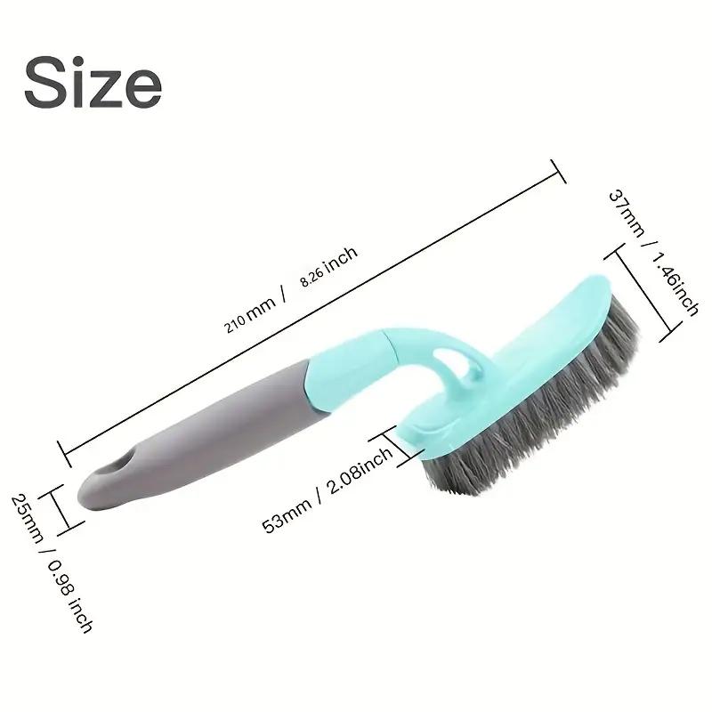 Многофункциональная чистящая щетка с жесткой щетиной и эргономичной длинной ручкой для чистки пола и туалета