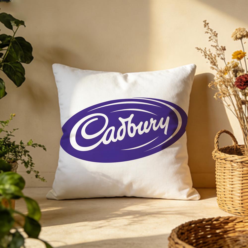 Hot CCadburyable Cushion Cover Versatile DoubleSided Pillow Case Fit for Sofa Bed Car Daily Decor