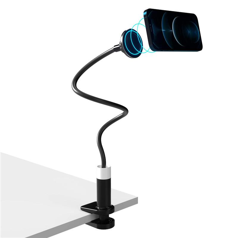 Магнитный держатель для телефона MagSafe, регулируемый держатель для телефона на шею, держатель для сотового телефона на гибкой шее для iPhone 16, 15, 14, 13, 12 Pro Max