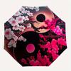 1pc Cherry Blossom Yin Yang Automatic Opening/closing umbrella, Reinforced 8-Rib Construction, Compact Travel Umbrella yy250808122