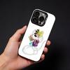 Cartoon cute D-Diddl Phone Case For iPhone17, 16,15,14,13,12 Pro Max Black Candy Matte Shockproof Cover