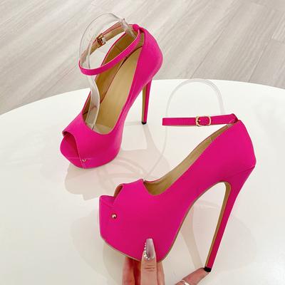 Модная Liyke Элегантная Женская Вечеринка Свадьба Банкет Туфли Сексуальный Открытый Носок 16СМ Супер Высокий Каблук Шпилька Женские Туфли-Лодочки на Платформе Zapatos Mujer