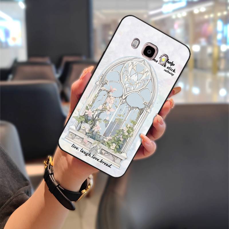 Flower Dirt-resistant Phone Case For Samsung Galaxy J510/J5 2016/J5108 TPU Back Cover Shockproof Cute Fashion Design