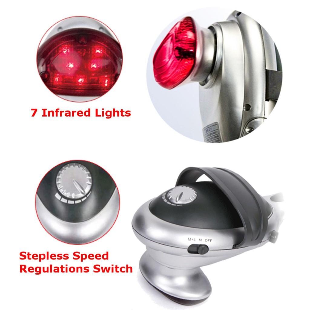 Электрический ручной массажер для тела, 22 Вт, палочка с подогревом, инфракрасная палочка для тела, шеи, спины, талии, массажер для шеи, массажер-молоток 16,15x4,33 дюйма