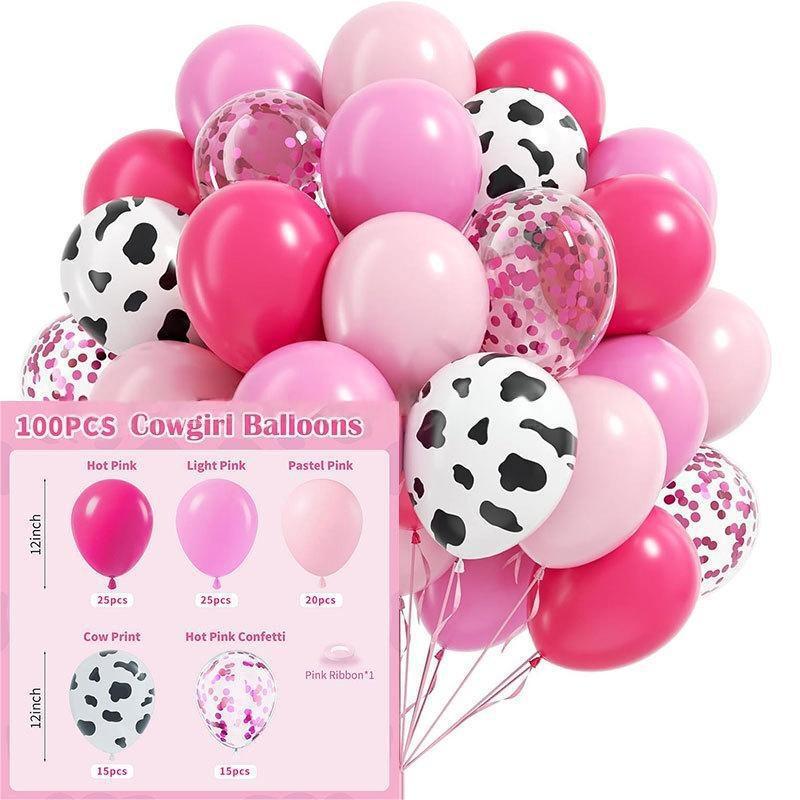New Year Matte Glitter Metallic Latex Balloon Set for Decorative Photo Atmosphere