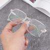 Trending Square UV Protection Clear Frame Sunglasses Oversized Sunglasses Shades Ladies Sun Glasses