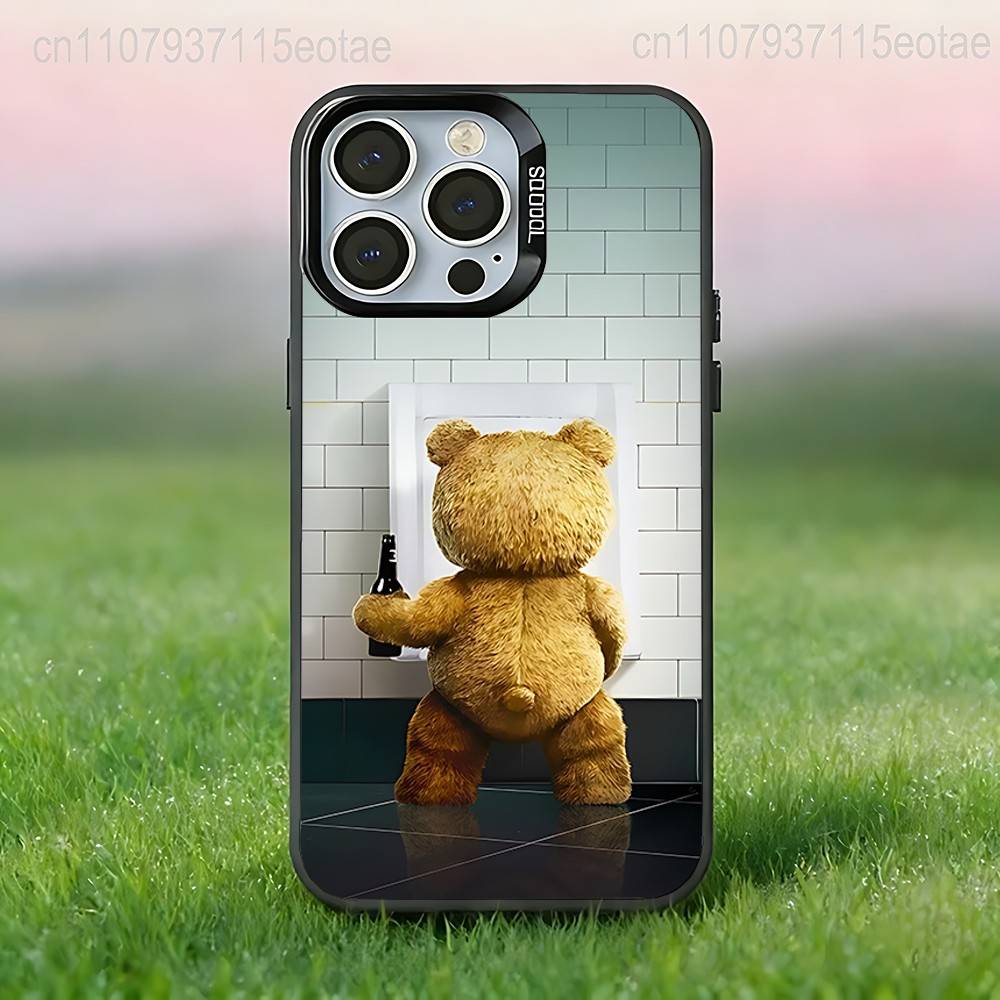 Чехол для телефона 'Мишка Тедди Фильм Т-Тед' Черный, Совместим с iPhone 17 16 15 14 13 12 11, Pro, Max, Plus, E, Air, Mini