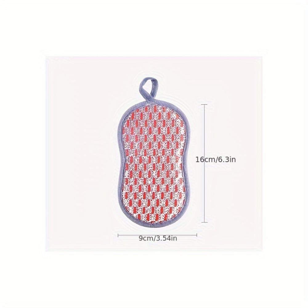 3/5pcs, Kitchen Dishwashing Sponge, Does Not Hurt Pot Brush Pot Artifact, Household Double-sided Cleaning Sponge Wipe, Scouring Pad