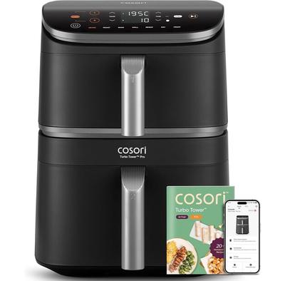 Фритюрница Cosori Turbo Tower Pro Smart черная/серебристая (CAF-DC113S-ADE)