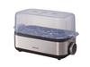 Пароварка для яиц Koizumi Egg Steamer Plus, варка яиц на горячих источниках, пароварка для приготовленных на пару овощей, серебристая KES-0401/S