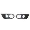 Pair Black Front Bumper Car Front Fog Light Lamp Cover For BMW E46 M3 99-06