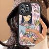 Character T-tokidoki Leather Phone Case For IPhone 16 16e 15 14 13 12 11 Pro Max Plus Mini Cover
