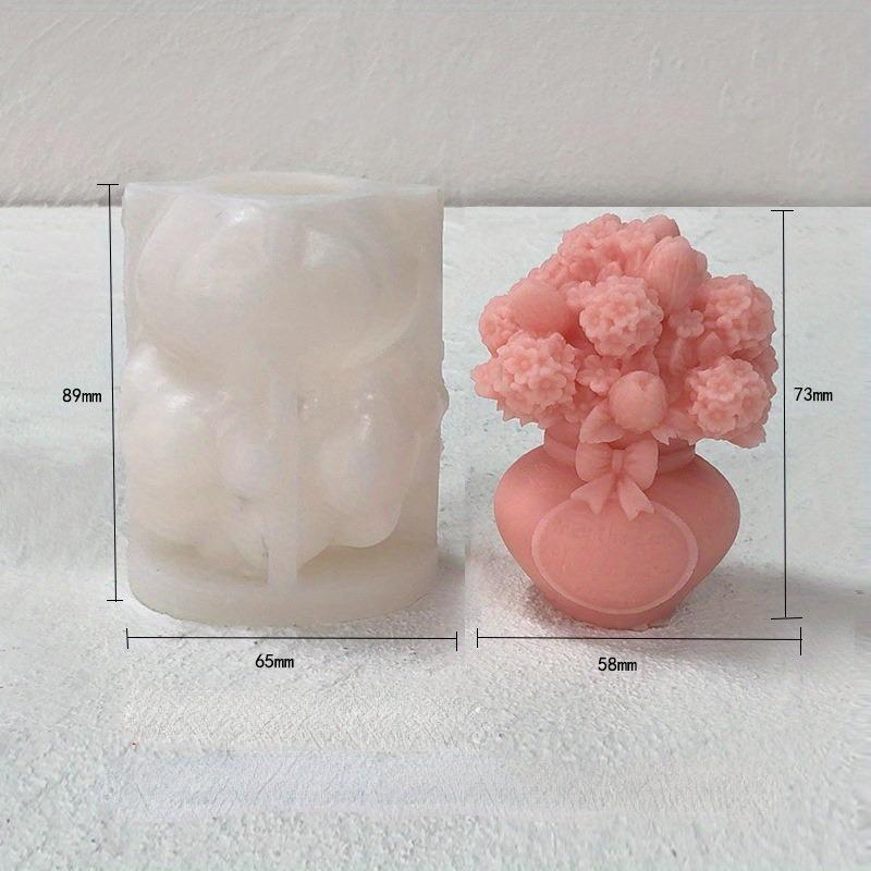 1 шт. Сделай сам букет тюльпанов украшение ручной работы форма 3D гортензия ваза ароматерапевтическая свеча силиконовая форма
