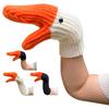 1Pair Swan Gloves Knit Full Finger Swan Gloves Knit Full Finger Cold-Proof Three-Dimensional