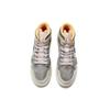 Jordan Air Jordan 1 Mid Амортизация Нескользящая Износостойкая Высокие Баскетбольные Кроссовки Мужские Серый Белый Коричневый DM9652-100(Команда-)