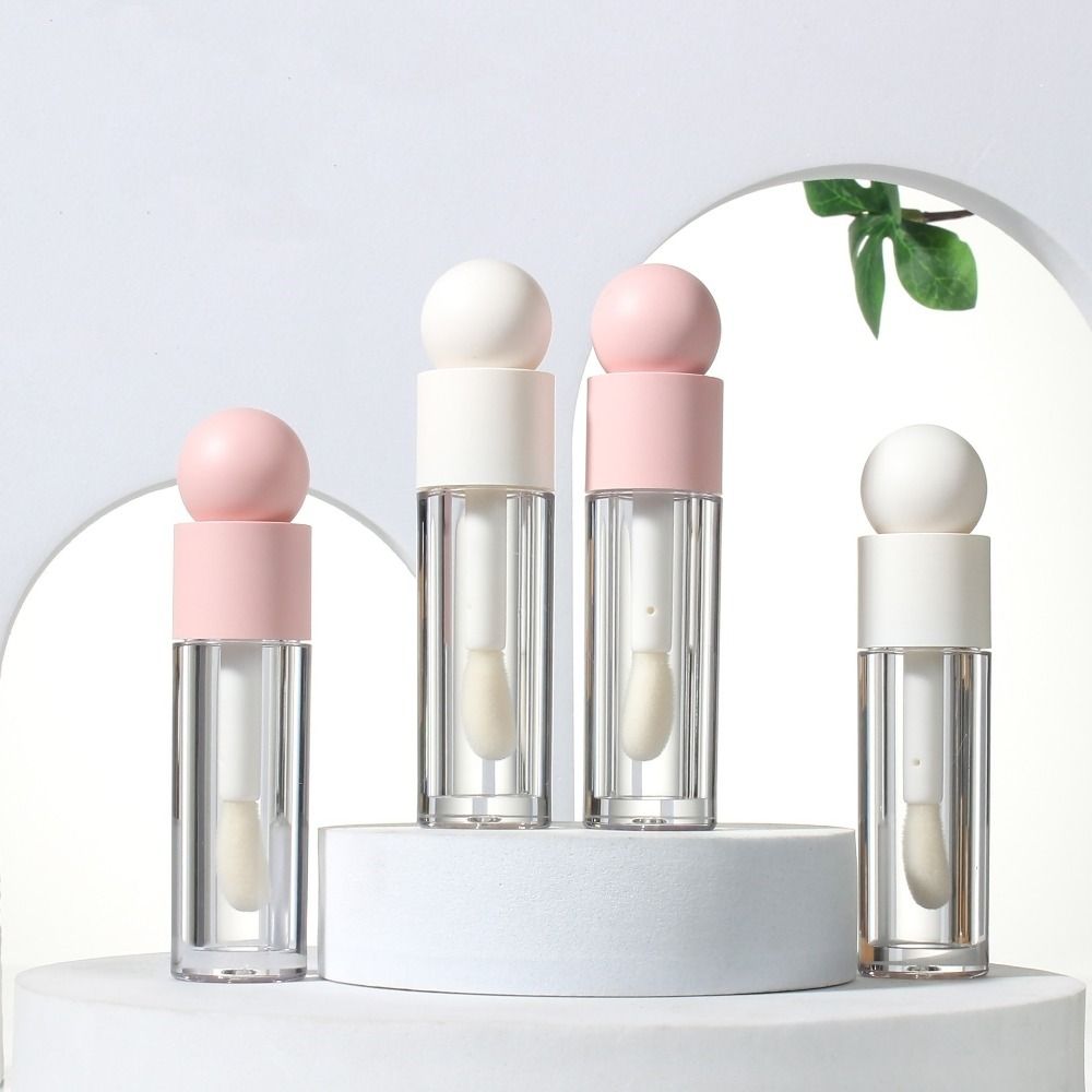 Матовый Прозрачный Розовый Пустой Флакон Диспенсер Толстый Стержень Контейнер для Блеска для Губ Тюбик для Блеска для Губ