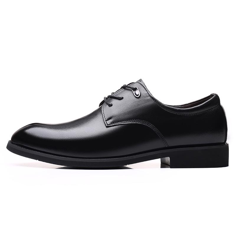 Spring Men's Shoes with Heightened Business Formal Leather Shoes for Men