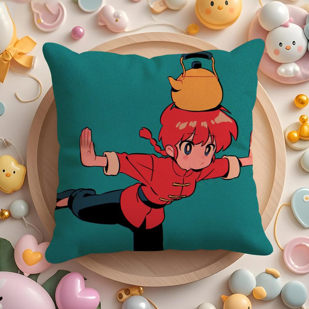 Мультяшная Наволочка R-Ranma1 2 Короткий Плюш Двусторонняя Печать Домашняя Машинная Стирка В Теплой Зимней Подушке