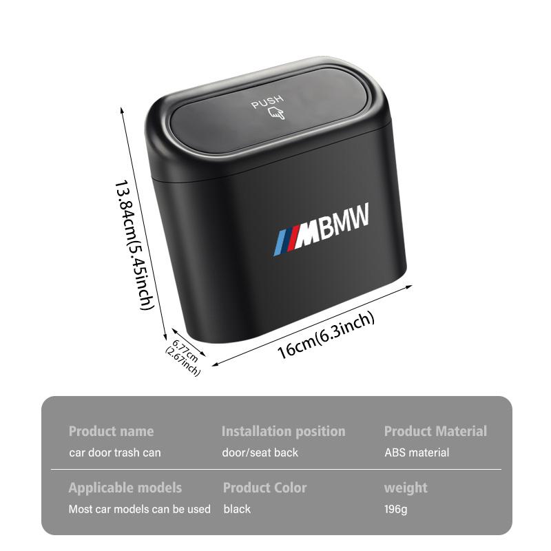 MUSE5 Car Door Side Trash Universal Garbage Dust Case Storage Box For BMW M Performance Alpina M3 M5 M6 X1 X3 X4 X5 G20