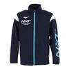 Slim Dress Size 32JCA210 N-XT Warm-Up Jacket, Men's, Sweat-Wicking, Quick-Drying, Fit, Navy/Dress Navy, M,