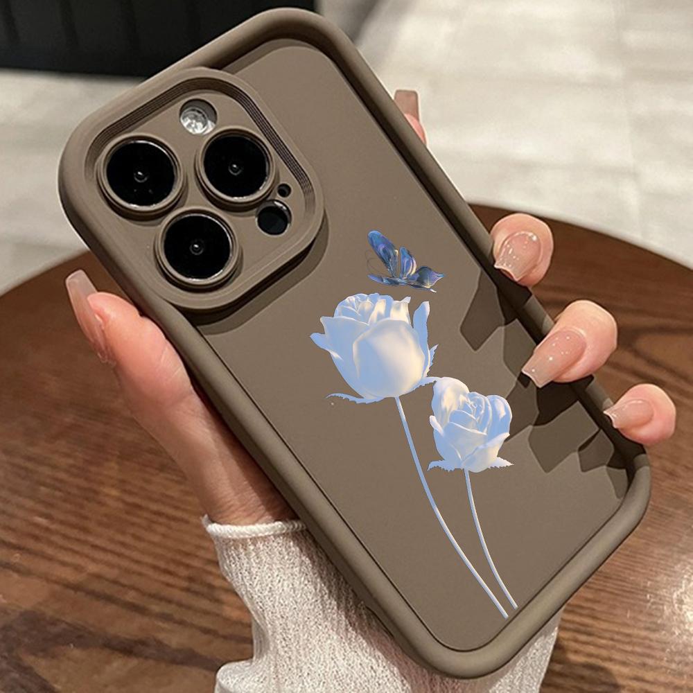 LZ16 цветочный силиконовый чехол для телефона Xiaomi 11 Lite 5G 14T Redmi 14C 13C A3 Note 12 11 9 10 13 Pro Plus противоударный задний чехол