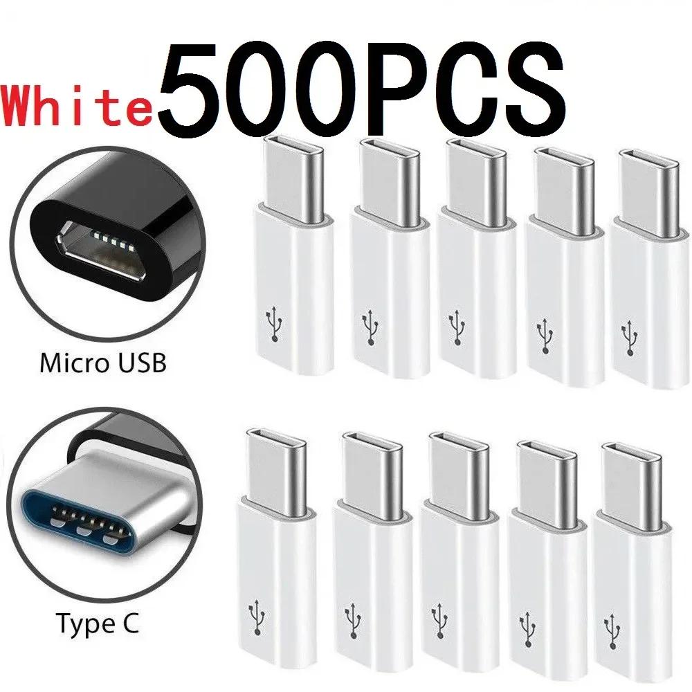 100-500 PCs V8 to Type C Adapter Micro USB C Adapter Micro USB Connector for Huawei Xiaomi Samsung Adapter USB Type C