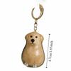 Dog Shape Pet Hair Keychain Hair Grooming Puppy Pendants Cartoon Dog Hair Storage Box  Pet lovers
