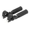 Pair of Motorcycle Foot Pegs Clamp Footrest Mount for 1in Engine Crash Bar Guard