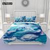 Мраморный пододеяльник Комплект постельного белья с мраморной отделкой Синий Золотой Абстрактная текстура Детское постельное белье Двуспальный размер Queen King Size Полиэстеровый пододеяльник