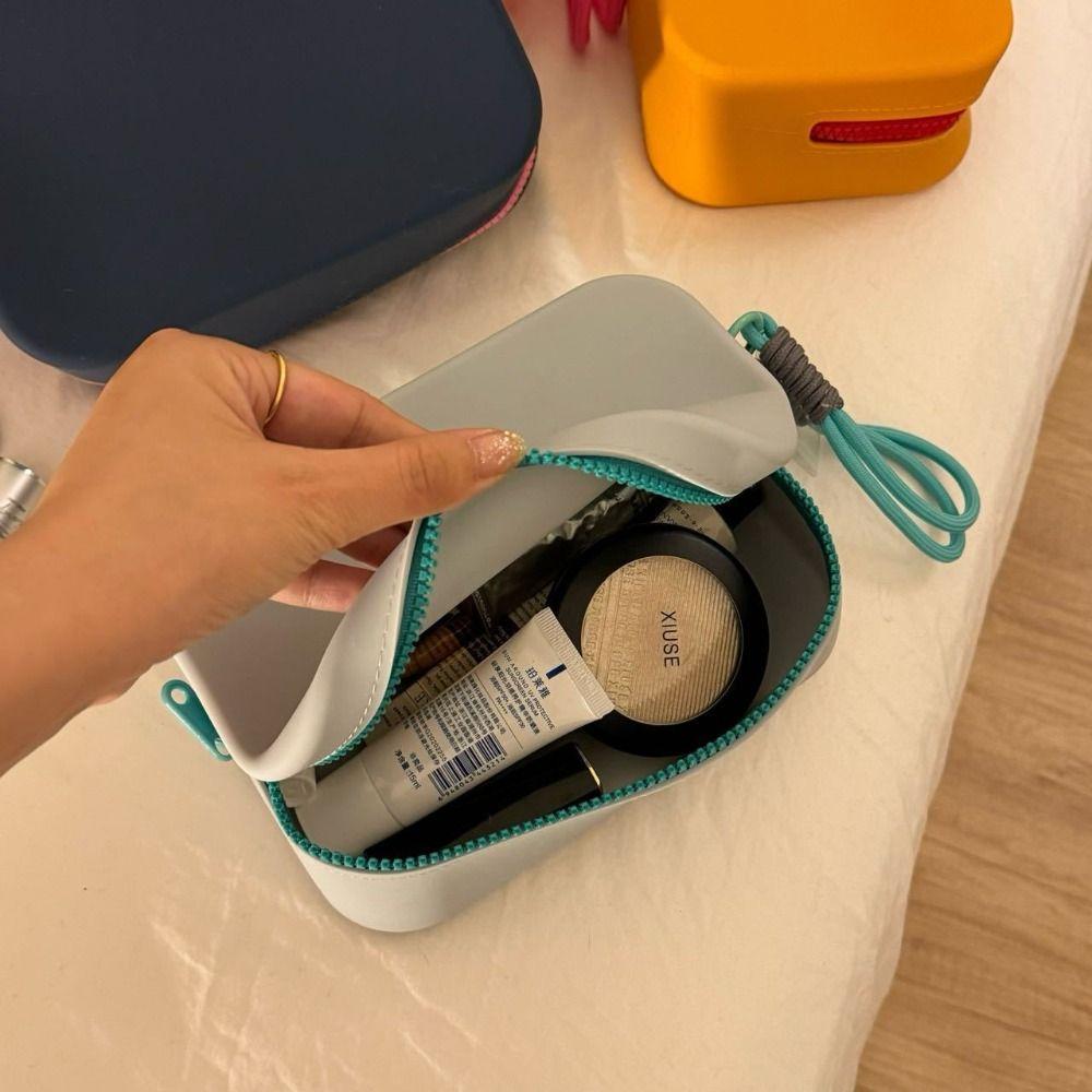 Водонепроницаемая силиконовая сумка для хранения Портативные сумки для помады Новый чехол на молнии