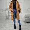 Long Quilted Puffer Jacket for Women Casual Lightweight Zip Up Hooded Coat Winter Knee Length Padded Outerwear