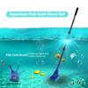 6 In 1 Fish Tank Cleaning Tool Algae Cleaning Tool with Gravel Rake Brush Fish Net Scraper Fish Tank Telescopic Long