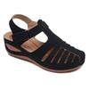 2024 New Summer Women Hollow Wedge Sandals Open Toe Slope Heel Casual Sandals Outdoor Platform Anti-slip Round Toe Women's Shoes