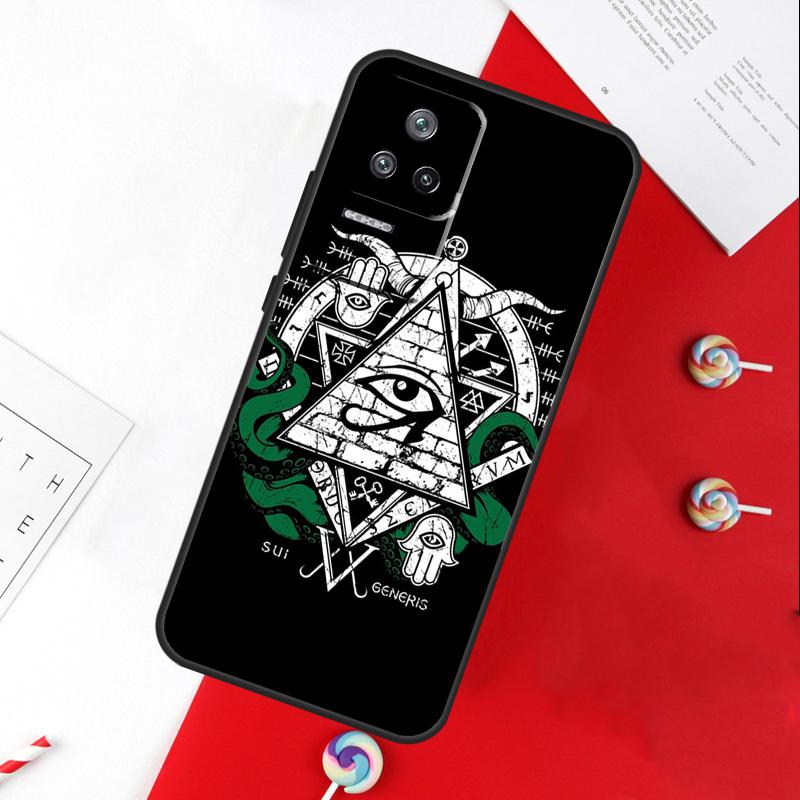 Чехол-крышка с символом Глаз Пирамиды для Xiaomi 13T 11T 12T 14T Pro 13 14 15 Ultra POCO X7 Pro X3 X5 X6 F5 F6 M6 Pro