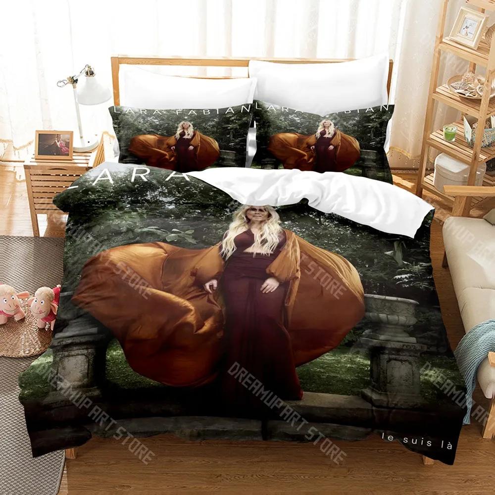3D Print Lara Fabian Bedding Set Single Twin Full Queen King Size Bed Set Adult Kid Bedroom Duvetcover Sets