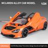 1/24 масштаб McLaren 720S спортивный автомобиль литой модели игрушки имитация литой машины со звуком и светом инерционный механизм декоративные игрушки мальчики подарок