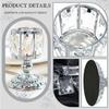 Faux Crystal Candle Holder European Style Candle Cup Shiny Tealight Holder Table Centerpiece for Home Wedding Party Decoration